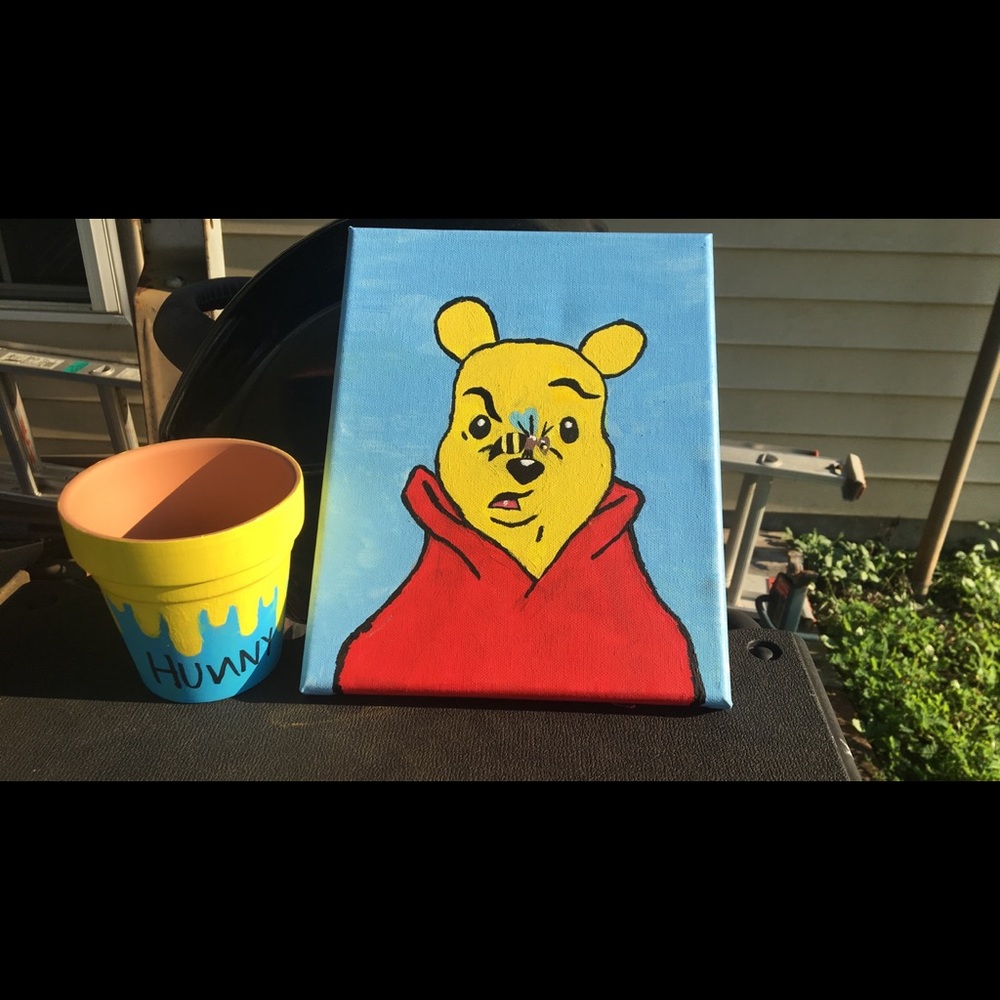 Winnie the Pooh painting